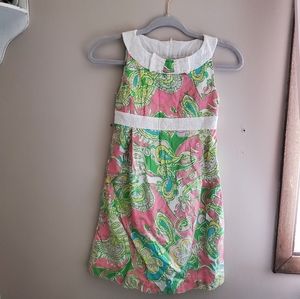 Lilly Pulitzer pink elephant shift dress size 14 g